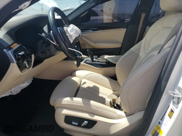 2020 BMW 5 Series 530e with VIN WBAJA9C07LCD42789, listed as a Copart auction lot 52234345 with Not Provided miles and Salvage Title. Bid and sale history available at DreamBid. Image 7.