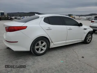 2015 Kia Optima LX with VIN KNAGM4A78F5596716, listed as a Copart auction lot 47467985 with 135,731 mi miles and Clean Title. Bid and sale history available at DreamBid. Image 3.