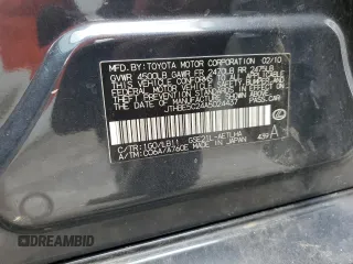 2010 Lexus IS 350 with VIN JTHBE5C24A5024437, listed as a Copart auction lot 43251535 with 154,276 mi miles and Clean Title. Bid and sale history available at DreamBid. Image 12.