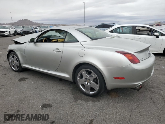 2003 Lexus SC 430 с VIN JTHFN48Y730040964, выставлен на аукционе Copart как лот 47684345 с пробегом 185 415 миль миль и Списание • Salvage title. История ставок и продаж доступна на DreamBid. Изображение 2.