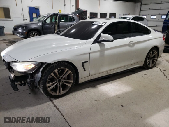 2015 BMW 4 Series 435i with VIN WBA3R1C53FK194890, listed as a Copart auction lot 87603825 with 126,991 mi miles and Salvage Title. Bid and sale history available at DreamBid. Image 1.