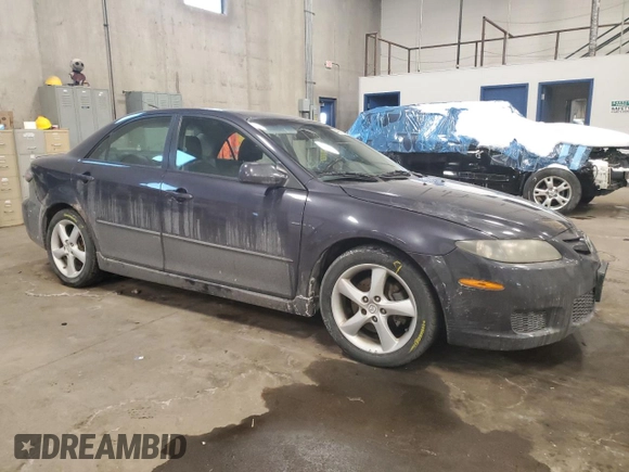 2007 Mazda 6 S Sport VE with VIN 1YVHP80D975M46199, listed as a Copart auction lot 44812805 with 169,079 mi miles and Clean Title. Bid and sale history available at DreamBid. Image 4.