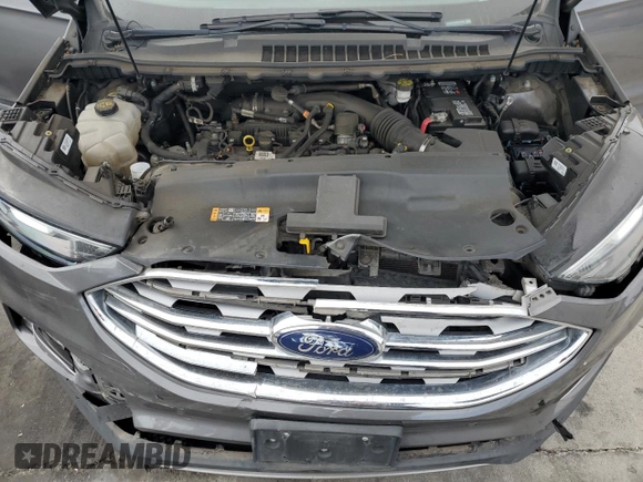 2021 Ford Edge Titanium with VIN 2FMPK4K96MBA16599, listed as a Copart auction lot 53920735 with 71,376 mi miles and Salvage title. Bid and sale history available at DreamBid. Image 11.