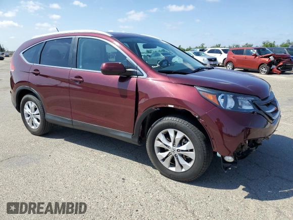 2012 Honda CR-V EX-L with VIN 5J6RM3H72CL021881, listed as a Copart auction lot 54797945 with 69,033 mi miles and Salvage Title. Bid and sale history available at carsss.com. Image 4.