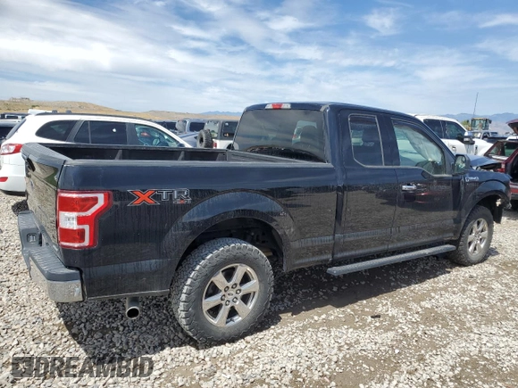 2018 Ford F-150 XL with VIN 1FTEX1EP1JKF38242, listed as a Copart auction lot 53517715 with 134,371 mi miles and Salvage title. Bid and sale history available at DreamBid. Image 3.