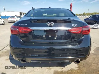 2021 Infiniti Q50 Signature Edition with VIN JN1EV7CPXMM700442, listed as a Copart auction lot 77664694 with Not provided miles and Non repairable. Bid and sale history available at DreamBid. Image 6.