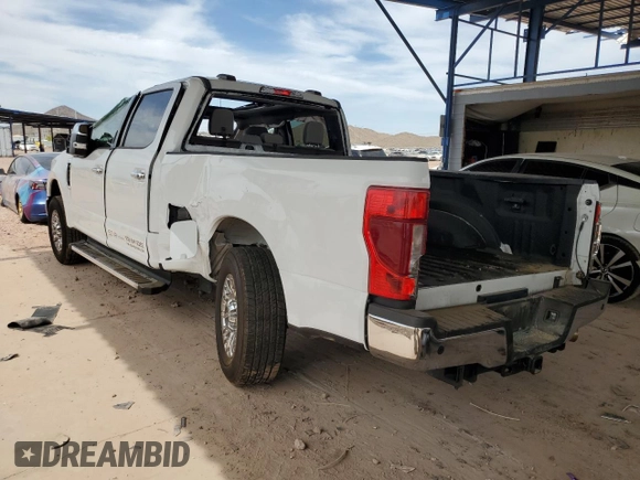 2022 Ford F-250 XL with VIN 1FT7W2A6XNEE19267, listed as a Copart auction lot 58541785 with 61,490 mi miles and Non repairable. Bid and sale history available at DreamBid. Image 2.