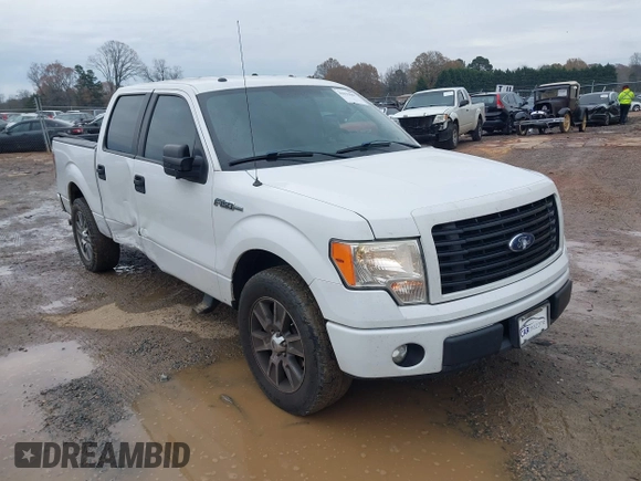2014 Ford F-150 XL with VIN 1FTFW1CF8EFA66332, listed as a IAAI auction lot 41033667 with 200,513 mi miles. Bid and sale history available at carsss.com. Image 1.