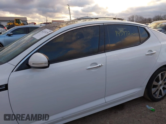 2012 Kia Optima SX with VIN 5XXGR4A68CG014326, listed as a IAAI auction lot 41215375 with 145,172 mi miles and . Bid and sale history available at carsss.com. Image 14.