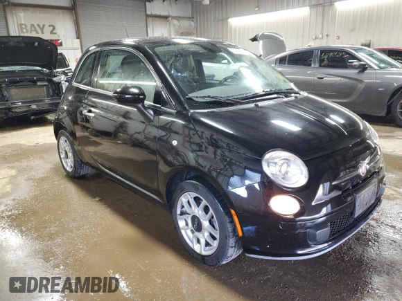 2015 FIAT 500 Pop with VIN 3C3CFFAR5FT501672, listed as a Copart auction lot 52784455 with 63,635 mi miles and Salvage Title. Bid and sale history available at carsss.com. Image 4.
