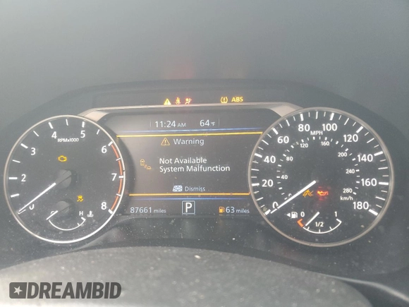 2019 Nissan Altima SR with VIN 1N4AL4CV1KC225349, listed as a Copart auction lot 79495454 with 87,661 mi miles and Salvage Title. Bid and sale history available at carsss.com. Image 9.