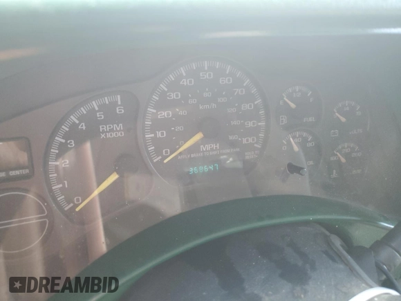 2001 Chevrolet Silverado 1500 LS with VIN 2GCEC19V611112938, listed as a Copart auction lot 88750485 with 368,647 mi miles and Salvage Title. Bid and sale history available at DreamBid. Image 9.