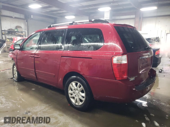 2008 Kia Sedona EX with VIN KNDMB233786244220, listed as a Copart auction lot 44936015 with 180,373 mi miles and Non Repairable. Bid and sale history available at carsss.com. Image 2.