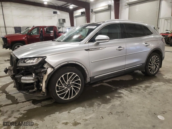 2020 Lincoln Nautilus Reserve with VIN 2LMPJ8K92LBL22101, listed as a Copart auction lot 48383955 with 50,801 mi miles and Salvage Title. Bid and sale history available at carsss.com. Image 1.