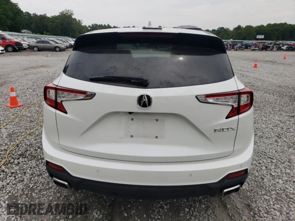 2023 Acura RDX w/Technology Package with VIN 5J8TC1H57PL003014, listed as a Copart auction lot 61138724 with 9,626 mi miles and Salvage Title. Bid and sale history available at carsss.com. Image 6.