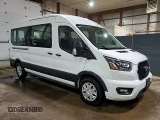 2023 Ford Transit Passenger XL with VIN 1FBAX2C81PKB30711, listed as a Copart auction lot 77797054 with 18,161 mi miles and Clean Title. Bid and sale history available at carsss.com. Image 4.