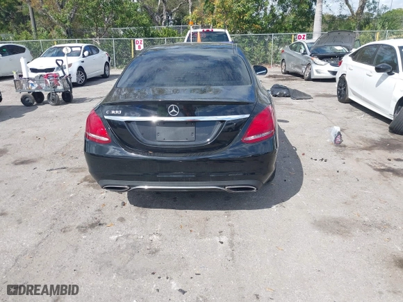 2015 Mercedes-Benz C-Class C 300 with VIN 55SWF4JB8FU062030, listed as a IAAI auction lot 41593649 with 123,196 mi miles. Bid and sale history available at carsss.com. Image 15.