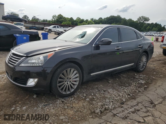 2015 Hyundai Equus Signature with VIN KMHGH4JH6FU092960, listed as a Copart auction lot 58793325 with 59,875 mi miles and Salvage title. Bid and sale history available at DreamBid. Image 1.