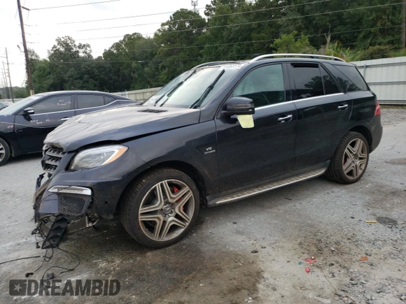 2015 Mercedes-Benz M 63 AMG with VIN 4JGDA7EB0FA440509, listed as a Copart auction lot 73954174 with 74,650 mi miles and Salvage Title. Bid and sale history available at carsss.com. Image 1.