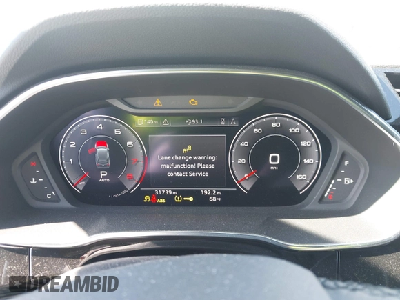 2021 Audi Q3 S line Premium Plus with VIN WA1EECF31M1063905, listed as a IAAI auction lot 41588919 with 31,739 mi miles and . Bid and sale history available at DreamBid. Image 6.