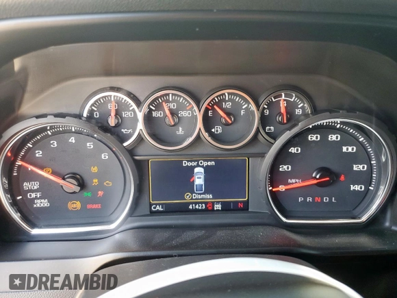 2021 Chevrolet Silverado 1500 LT Trail Boss with VIN 3GCPYFED1MG247406, listed as a Copart auction lot 55861975 with 41,423 mi miles and Salvage Title. Bid and sale history available at DreamBid. Image 9.