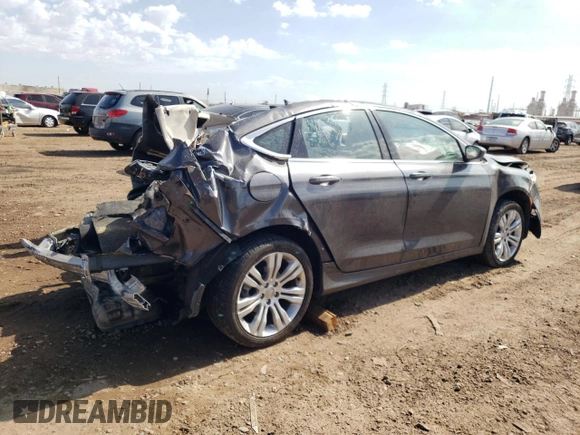 2015 Chrysler 200 Limited with VIN 1C3CCCAB7FN752008, listed as a Copart auction lot 62221583 with Not Provided miles and Salvage Title. Bid and sale history available at carsss.com. Image 3.