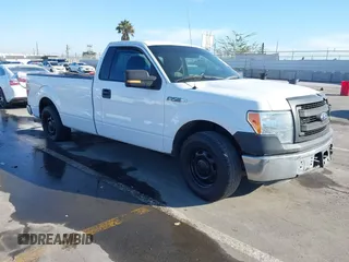 2014 Ford F-150 XL with VIN 1FTMF1CMXEKF54968, listed as a IAAI auction lot 41619530 with 1 mi miles. Bid and sale history available at carsss.com. Image 1.