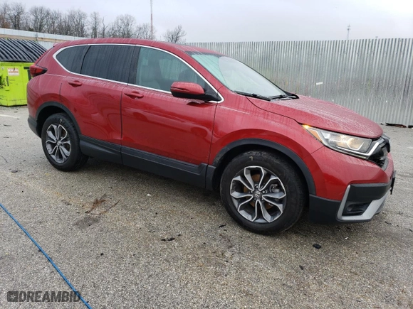 2021 Honda CR-V EX-L with VIN 7FARW1H81ME023997, listed as a Copart auction lot 43380225 with 35,573 mi miles and Salvage Title. Bid and sale history available at carsss.com. Image 4.