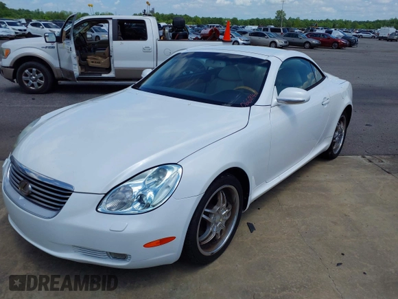 2005 Lexus SC with VIN JTHFN48Y750066841, listed as a IAAI auction lot 42146165 with 129,193 mi miles. Bid and sale history available at carsss.com. Image 22.