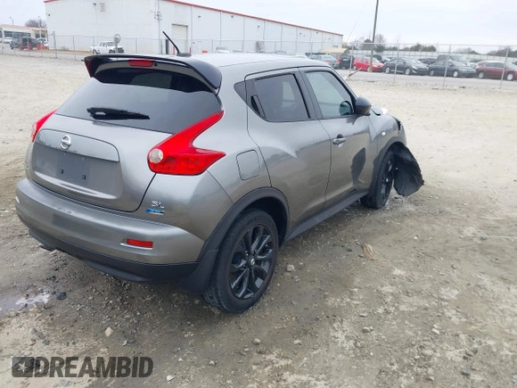 2013 Nissan Juke S with VIN JN8AF5MR9DT213627, listed as a IAAI auction lot 41132886 with 111,453 mi miles. Bid and sale history available at carsss.com. Image 4.