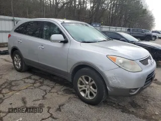2007 Hyundai Veracruz GLS with VIN KM8NU13C67U019091, listed as a Copart auction lot 43911925 with 201,895 mi miles and Salvage title. Bid and sale history available at DreamBid. Image 4.