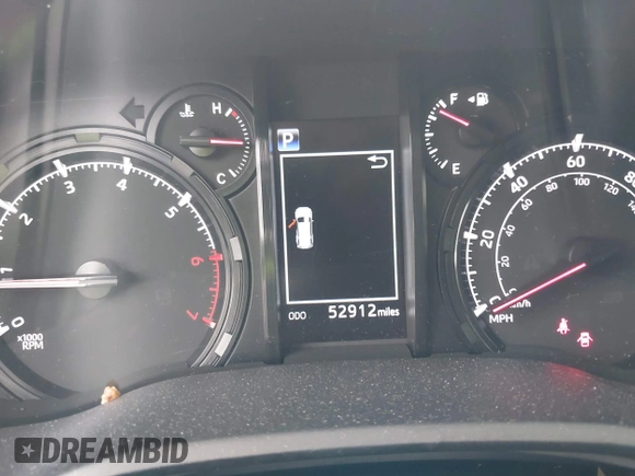 2023 Toyota 4Runner SR5 with VIN JTEMU5JR3P6158092, listed as a IAAI auction lot 42464697 with 52,912 mi miles and . Bid and sale history available at DreamBid. Image 15.