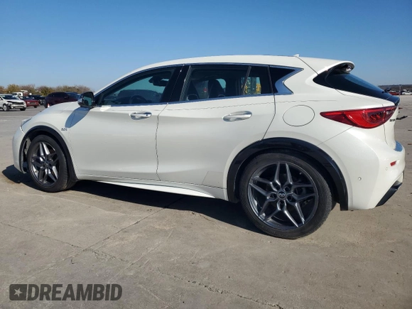 2017 Infiniti QX30 Premium with VIN SJKCH5CPXHA023865, listed as a Copart auction lot 85557224 with 100,128 mi miles and Salvage Title. Bid and sale history available at DreamBid. Image 2.