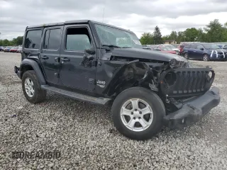2020 Jeep Wrangler Unlimited Sport S with VIN 1C4HJXDN1LW198880, listed as a Copart auction lot 57817025 with Not provided miles and Salvage title. Bid and sale history available at DreamBid. Image 4.
