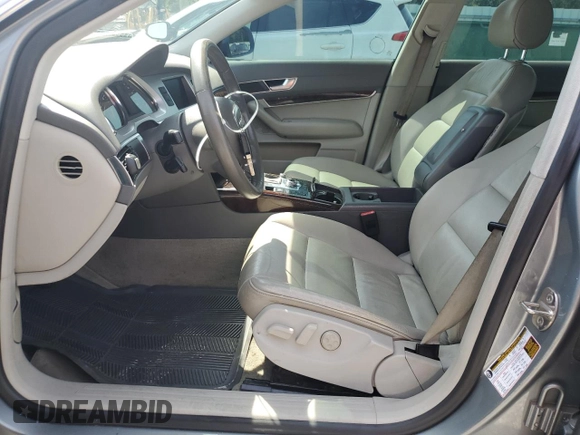 2010 Audi A6 Premium Plus with VIN WAUFGAFB5AN037275, listed as a Copart auction lot 58584415 with 128,628 mi miles and Salvage title. Bid and sale history available at DreamBid. Image 7.