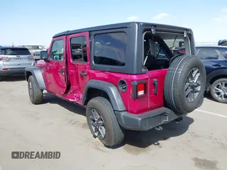 2024 Jeep Wrangler Willys with VIN 1C4PJXDG5RW320193, listed as a IAAI auction lot 41934630 with 7,402 mi miles and . Bid and sale history available at carsss.com. Image 3.