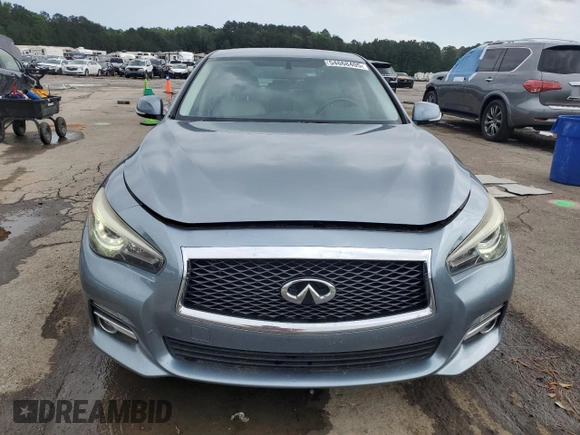 2015 Infiniti Q50 with VIN JN1BV7AP6FM347741, listed as a Copart auction lot 54668405 with 84,788 mi miles and Salvage title. Bid and sale history available at DreamBid. Image 5.