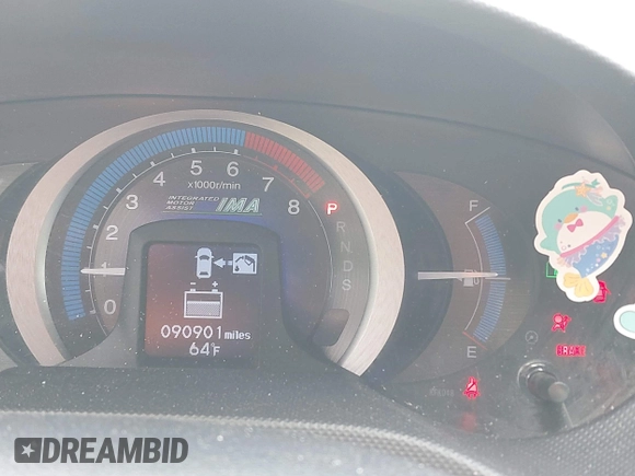 2010 Honda Insight EX with VIN JHMZE2H75AS003695, listed as a IAAI auction lot 42119429 with 90,901 mi miles and . Bid and sale history available at DreamBid. Image 7.