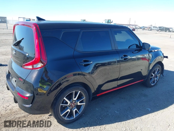2021 Kia Soul GT-Line with VIN KNDJ63AUXM7776297, listed as a IAAI auction lot 41337165 with 64,333 mi miles and . Bid and sale history available at DreamBid. Image 4.