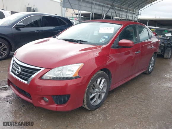2013 Nissan Sentra SR with VIN 3N1AB7AP7DL635280, listed as a IAAI auction lot 41464335 with 96,763 mi miles. Bid and sale history available at carsss.com. Image 18.