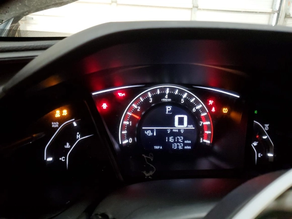 2017 Honda Civic Hatchback Sport with VIN SHHFK7H46HU216239, listed as a Copart auction lot 49867375 with 116,172 mi miles and Salvage Title. Bid and sale history available at carsss.com. Image 9.