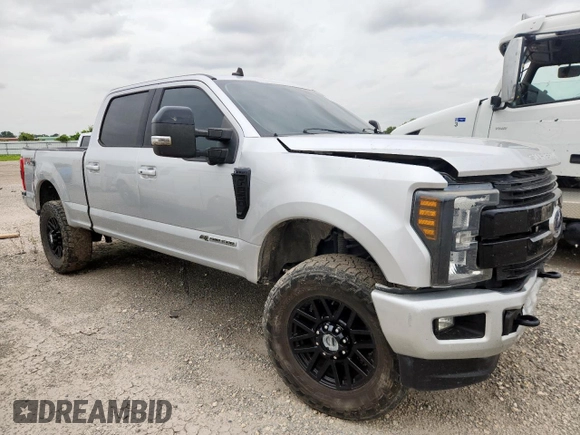 2019 Ford F-250 XL with VIN 1FT7W2BTXKED46644, listed as a Copart auction lot 63229485 with 116,433 mi miles and Salvage title. Bid and sale history available at DreamBid. Image 4.