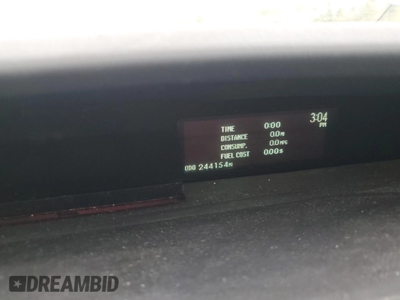 2012 Toyota Prius One with VIN JTDKN3DU7C1496874, listed as a Copart auction lot 56475295 with 244,154 mi miles and Clean Title. Bid and sale history available at DreamBid. Image 9.