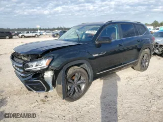 2022 Volkswagen Atlas 3.6L V6 SEL R-Line with VIN 1V2AR2CA3NC512284, listed as a Copart auction lot 86606084 with 69,638 mi miles and Salvage Title. Bid and sale history available at carsss.com. Image 1.