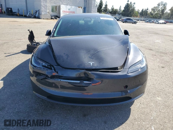 2025 Tesla Model 3 Long Range z VIN 5YJ3E1EB0SF986178, wystawiony jako Copart lot #57612115 z przebiegiem Nie podano mil oraz Szkoda całkowita • Salvage title. Historia ofert i sprzedaży dostępna na DreamBid. Obrazek 5.