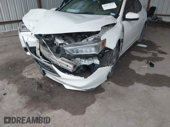 2019 Acura TLX with VIN 19UUB1F31KA001174, listed as a IAAI auction lot 41613633 with 1 mi miles. Bid and sale history available at carsss.com. Image 6.