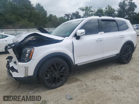 2022 Kia Telluride SX with VIN 5XYP54HC9NG271579, listed as a Copart auction lot 60352785 with 45,533 mi miles and Salvage title. Bid and sale history available at DreamBid. Image 1.