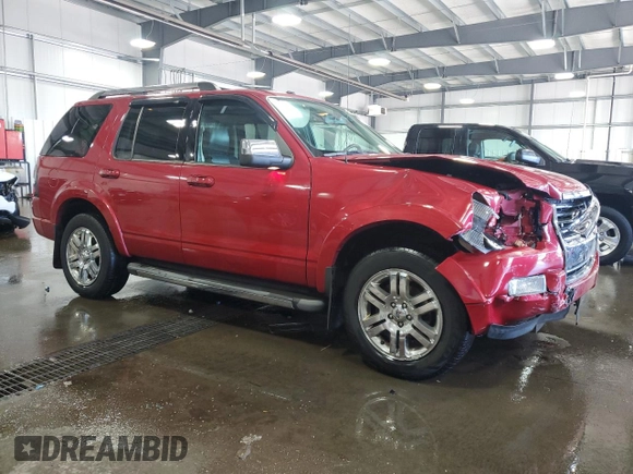 2010 Ford Explorer Limited with VIN 1FMEU7F82AUB03104, listed as a Copart auction lot 62063464 with 105,267 mi miles and Salvage Title. Bid and sale history available at carsss.com. Image 4.
