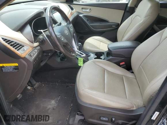 2014 Hyundai Santa Fe with VIN 5XYZUDLB3EG201098, listed as a Copart auction lot 58347205 with 130,610 mi miles and Salvage title. Bid and sale history available at DreamBid. Image 7.