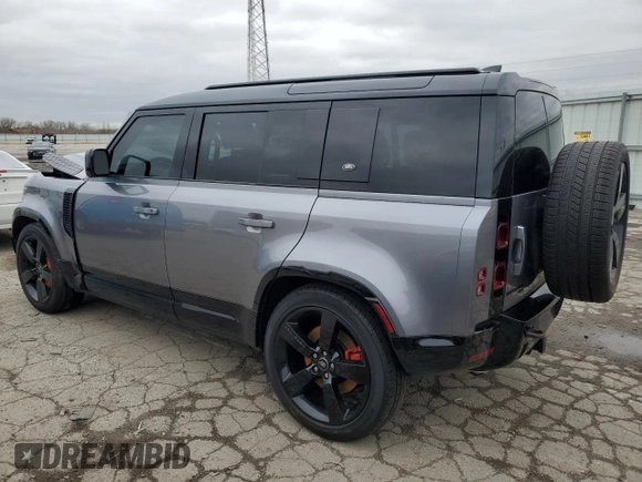 2023 Land Rover Defender X-Dynamic SE with VIN SALE2EEU2P2126733, listed as a Copart auction lot 50526185 with 39,167 mi miles and Salvage title. Bid and sale history available at DreamBid. Image 2.